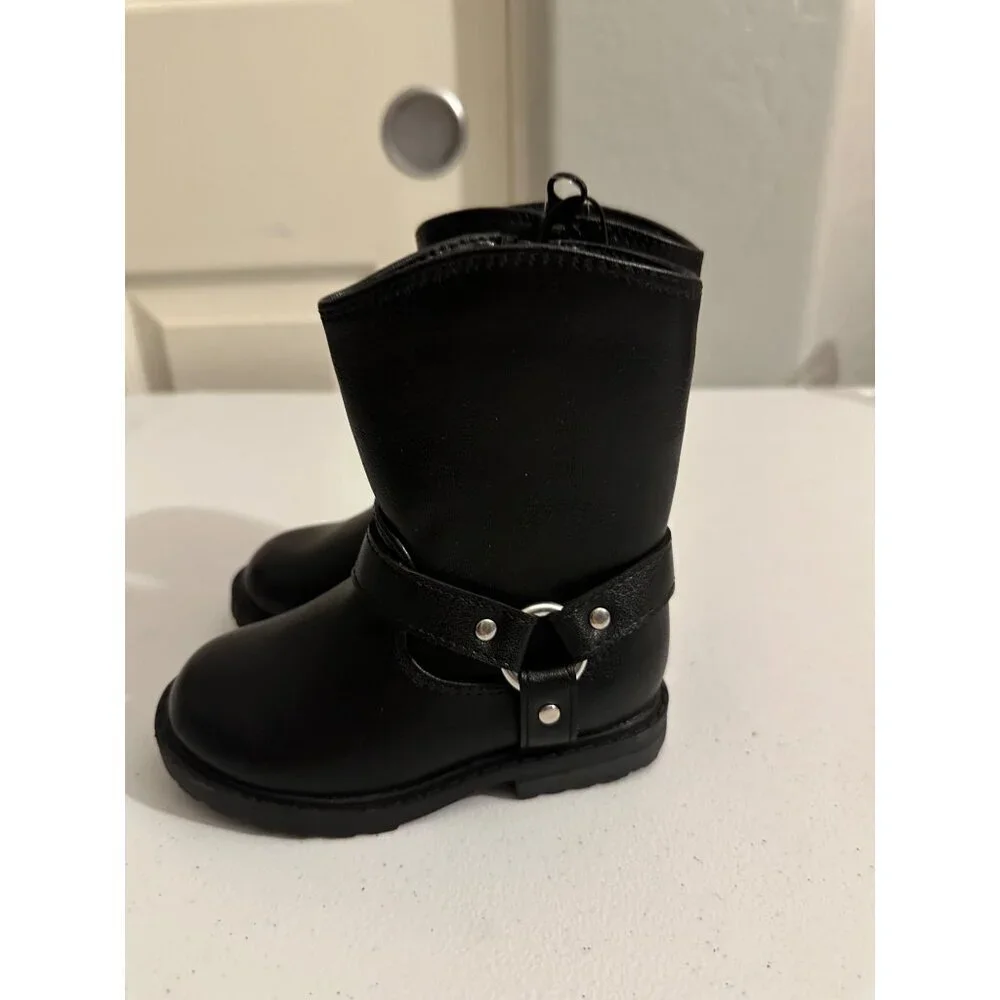 Cat &  Jack Toddler Girl’s Evie Buckle Boots size 6T NWT